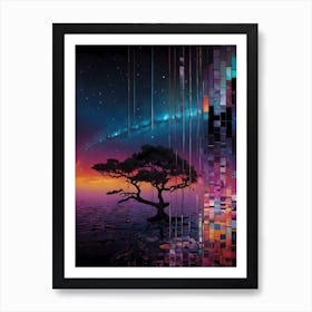 Tree In The Sky 5 Art Print