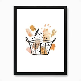 Basket Of Vegetables Art Print