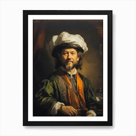 Portrait Of Rembrandt Art Print