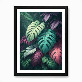 Tropical Leaves 37 Art Print