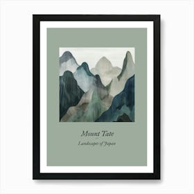 Landscapes Of Japan Mount Tate 26 Art Print