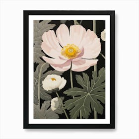 Flower Illustration Buttercup 1 Art Print