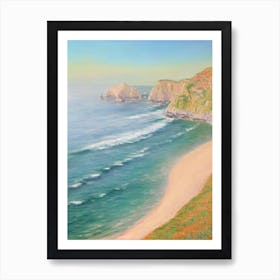 Durdle Door Beach Dorset Monet Style Art Print