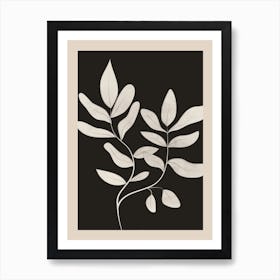 Minimalist Plants & Leaves Art 2 Art Print