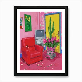 Pink Room 1 Art Print