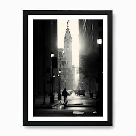 Philadelphia, Black And White Analogue Photograph 4 Art Print