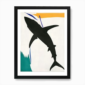 Shark 4 Cut Out Collage Art Print
