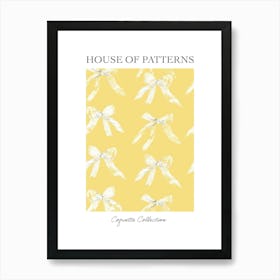 Sunshine Coquette Bows 1 Pattern Poster Art Print