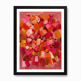 Abstract Of Reds And Oranges Art Print