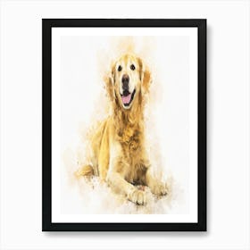 Golden Retriever Dog 4 Art Print