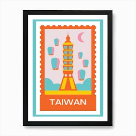 Taiwan Postcard Art Print