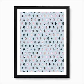 Palette Dots Soft Pastel Art Print