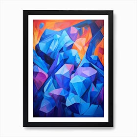 Colourful Abstract Geometric Shapes Art Print