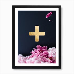Flower Alphabet Plus Art Print