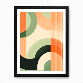 Amale0130 Geometric Wallpaper With A Striped Background In The Art Print