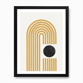 Retro Mid Century Graphic Design Art Print