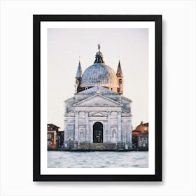 Winter In Venice The Church Of Redentore Art Print
