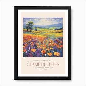 Champ De Fleurs, Floral Art Exhibition 22 Art Print