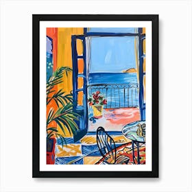 French Doors To The Sea Art Print