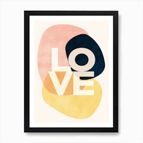 Shapes Of Love Art Print