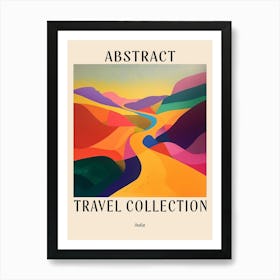 Abstract Travel Collection Poster India 3 Art Print