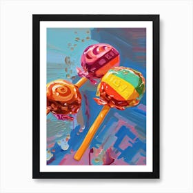 Candies Oil Painting 2 Art Print