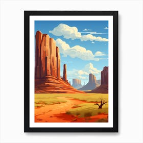 Landscape In The Desert Art Print