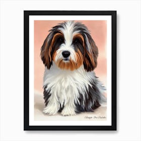 Coton De Tulear 2 Watercolour Dog Art Print
