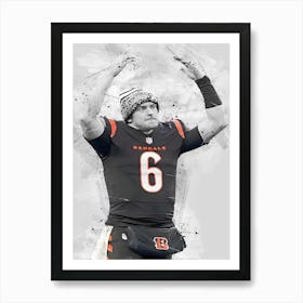 Jake Browning Cincinnati Bengals Art Print