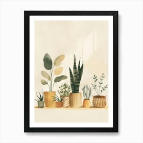 Potted Plants 7 Art Print