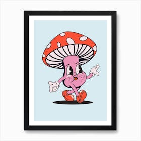 Mushroom Dance Art Print