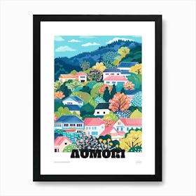 Aomori Japan 1 Colourful Travel Poster Art Print