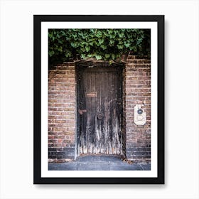 Old wooden garden door with Ivy // London // Travel Photography Art Print