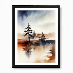 Watercolor Of A House 6 Art Print