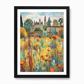 Autumn Gardens Painting Sissinghurst Castle Garden United Kingdom 2 Art Print