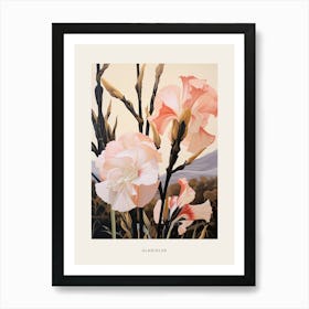 Flower Illustration Gladiolus 3 Poster Art Print