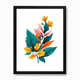 Colorful Leaves 2 Art Print