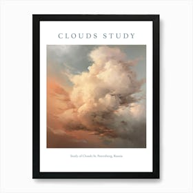 Study Of Clouds St Art Print