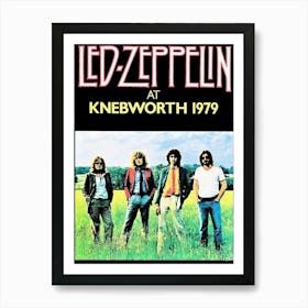 Led Zeppelin 1979 Knebworth Festival Concert Programme (Uk) Art Print