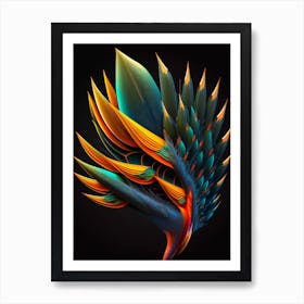 Bird of paradise i Art Print