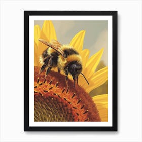 Bumblebee Storybook Illustration 10 Art Print