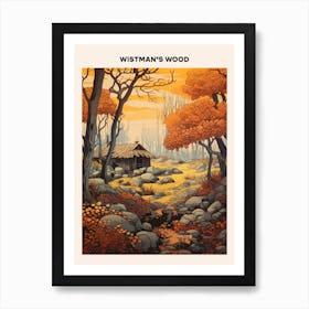 Wistman S Wood Midcentury Travel Poster Art Print