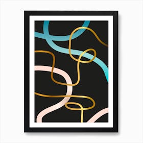 Abstract Black Art Print