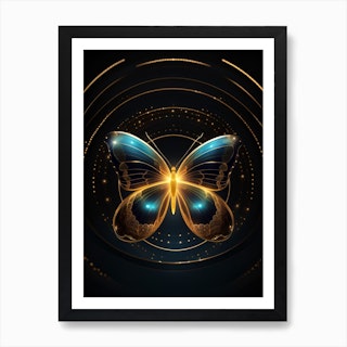 Golden Butterflies | Poster