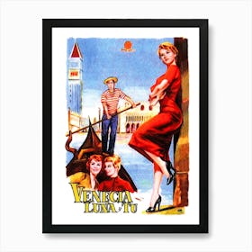 Venice, The Moon And You, Vintage Movie Poster Art Print