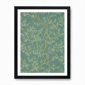 Western Larch tree Vintage Botanical Art Print