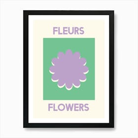 Fleurs Flowers Art Print