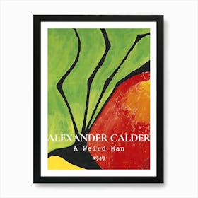 Alexander Calder A Weird Man 1909 Art Print