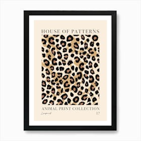 House Of Patterns Leopard Animal Print Pattern 2 Art Print