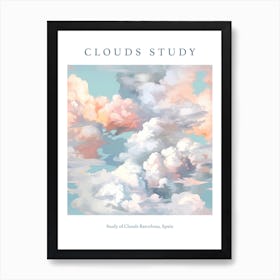 Study Of Clouds Barcelona, Spain Art Print